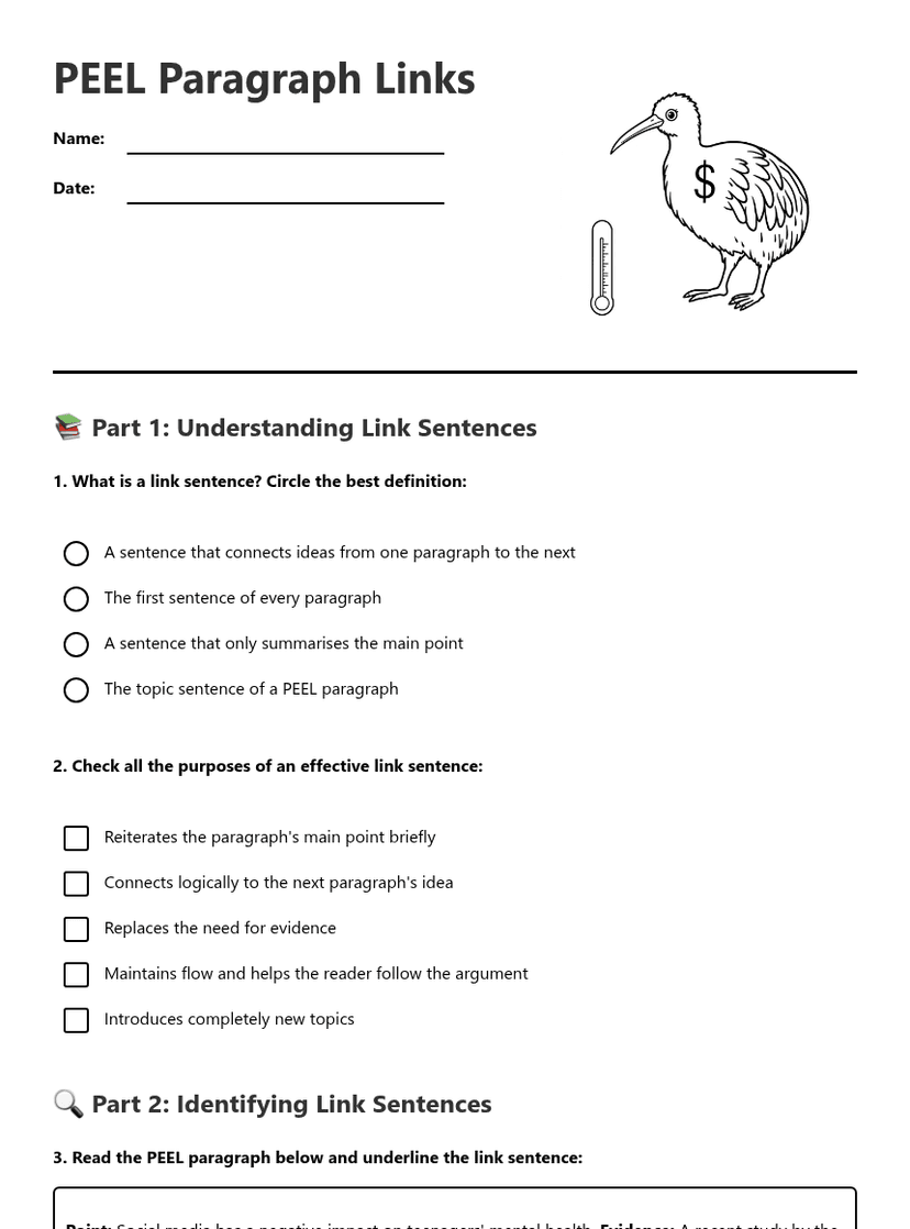 PEEL Paragraph Links