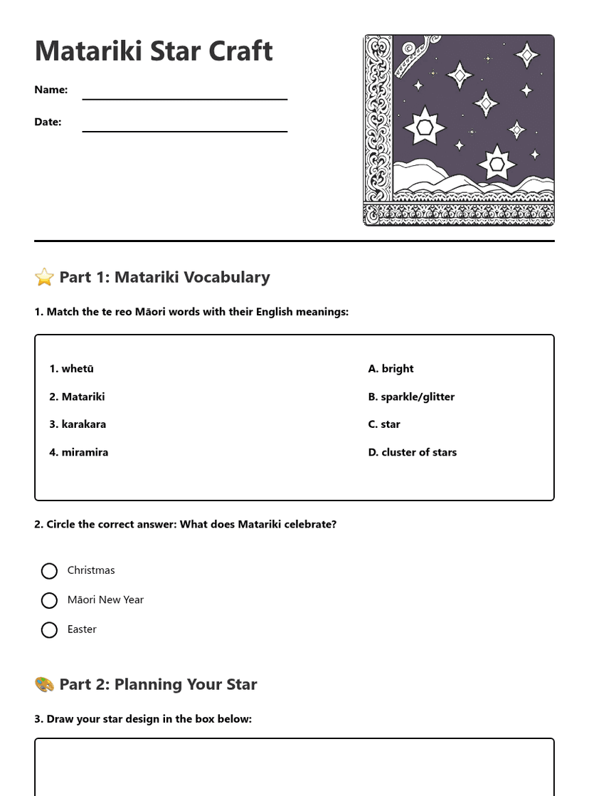 Matariki Star Craft
