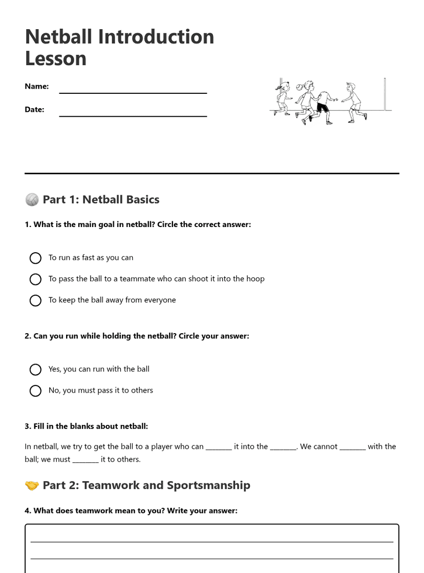 Netball Introduction Lesson
