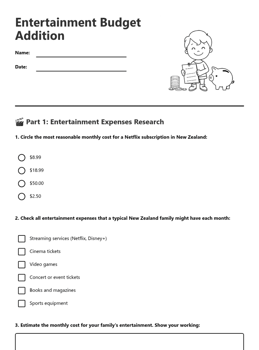 Entertainment Budget Addition