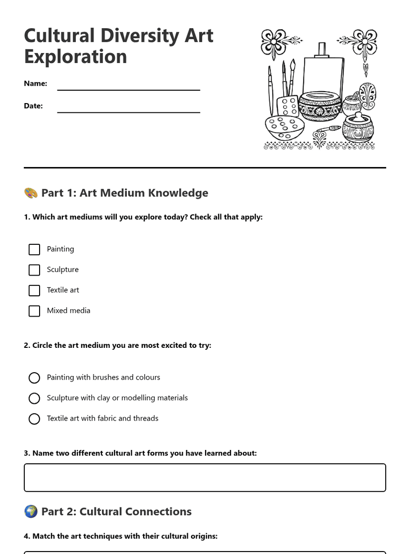 Cultural Diversity Art Exploration