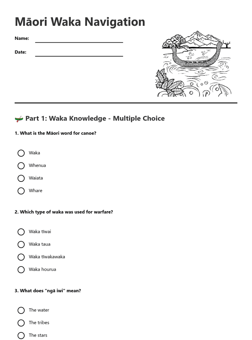Māori Waka Navigation