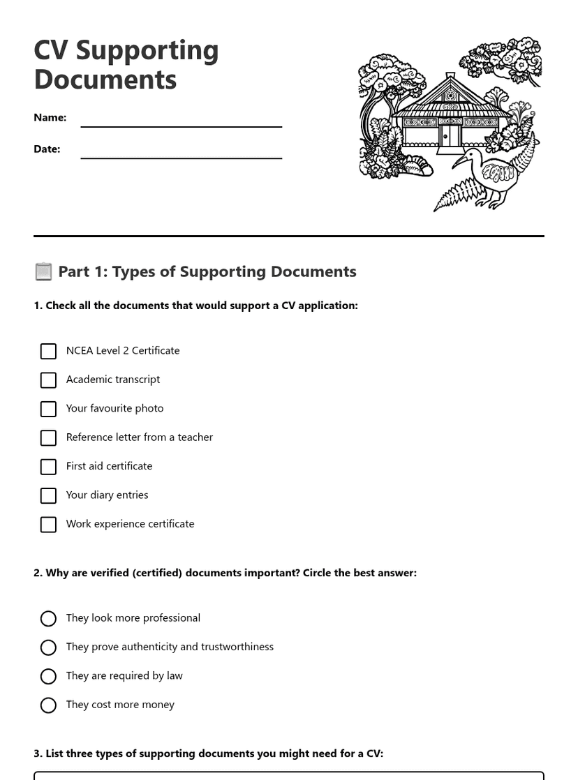 CV Supporting Documents