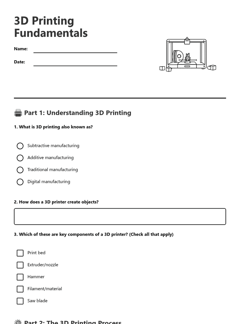 3D Printing Fundamentals