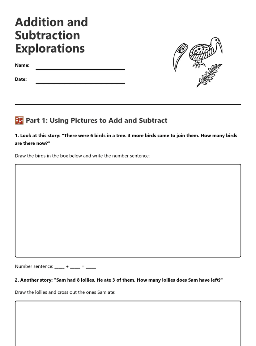 Addition and Subtraction Explorations