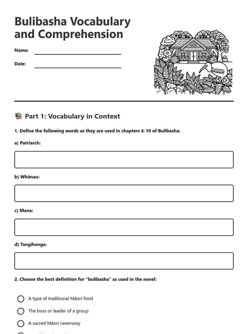 Bulibasha Vocabulary and Comprehension