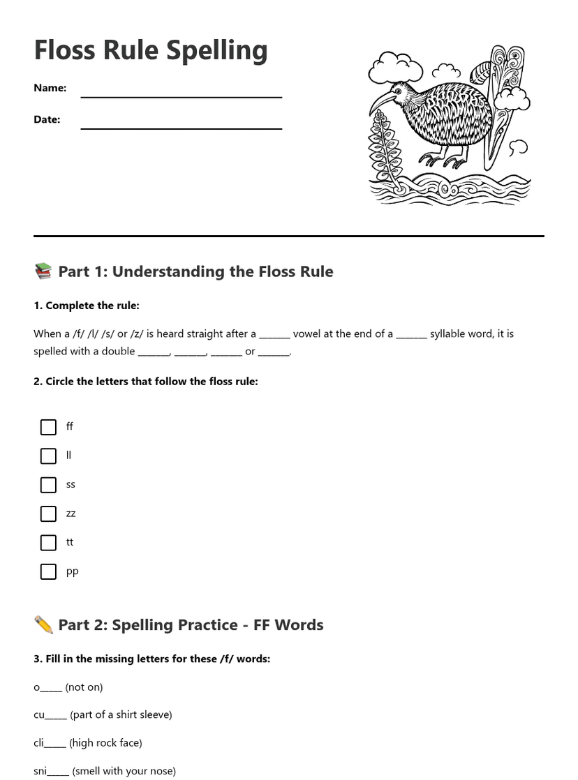 Floss Rule Spelling