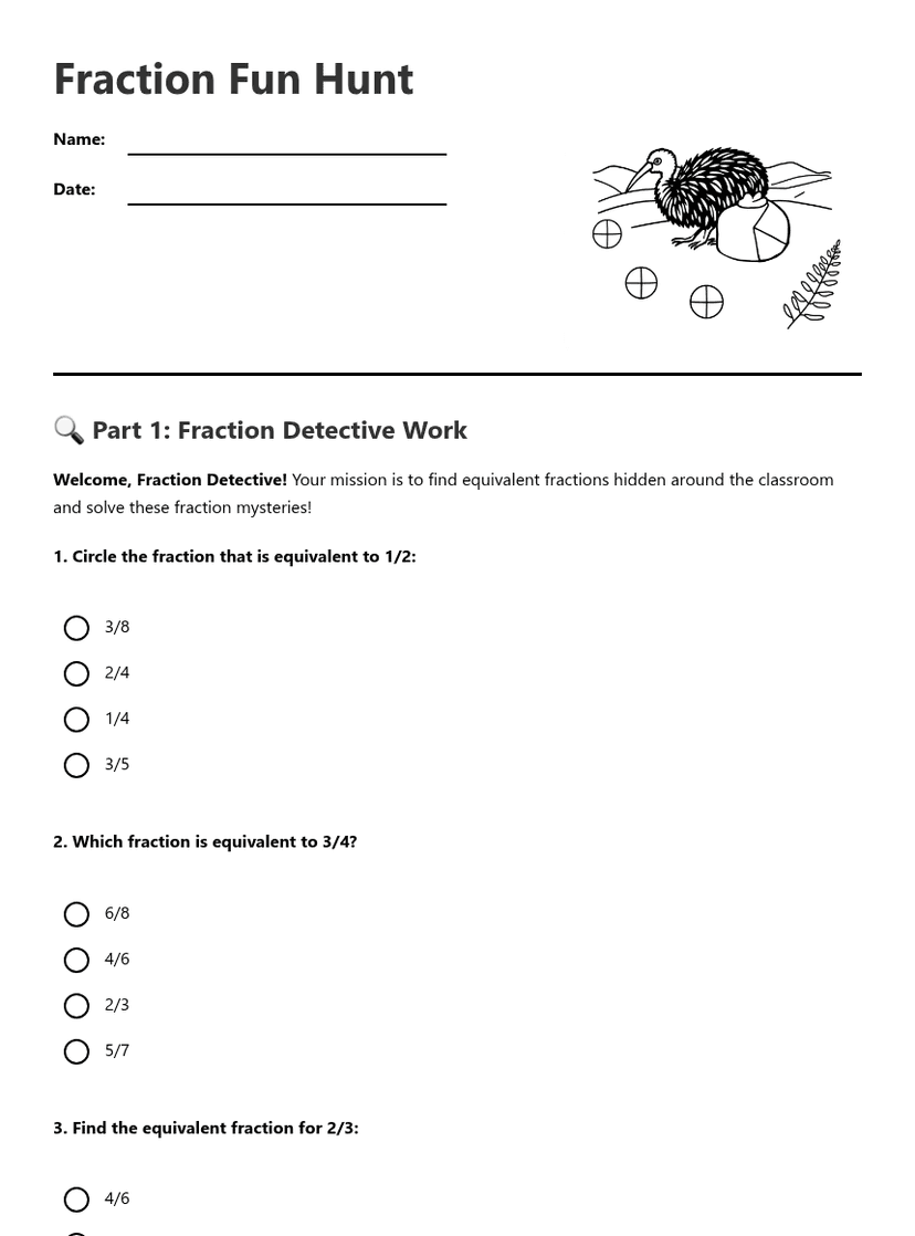 Fraction Fun Hunt