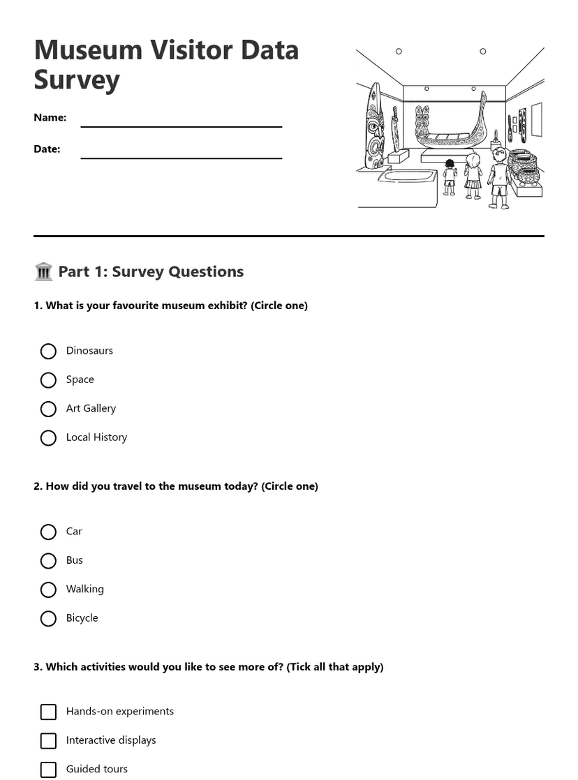 Museum Visitor Data Survey