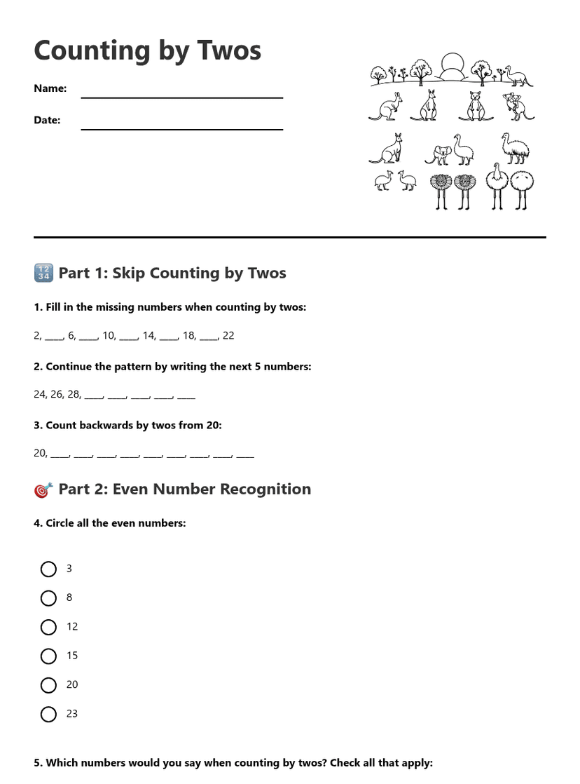 Counting by Twos