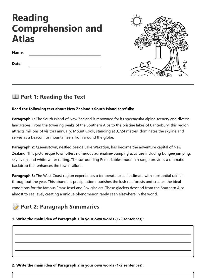 Reading Comprehension and Atlas