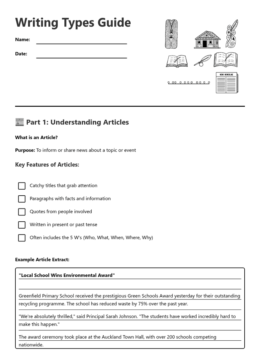 Writing Types Guide