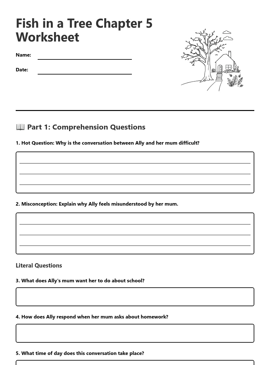 Fish Chapter 5 Worksheet worksheet preview