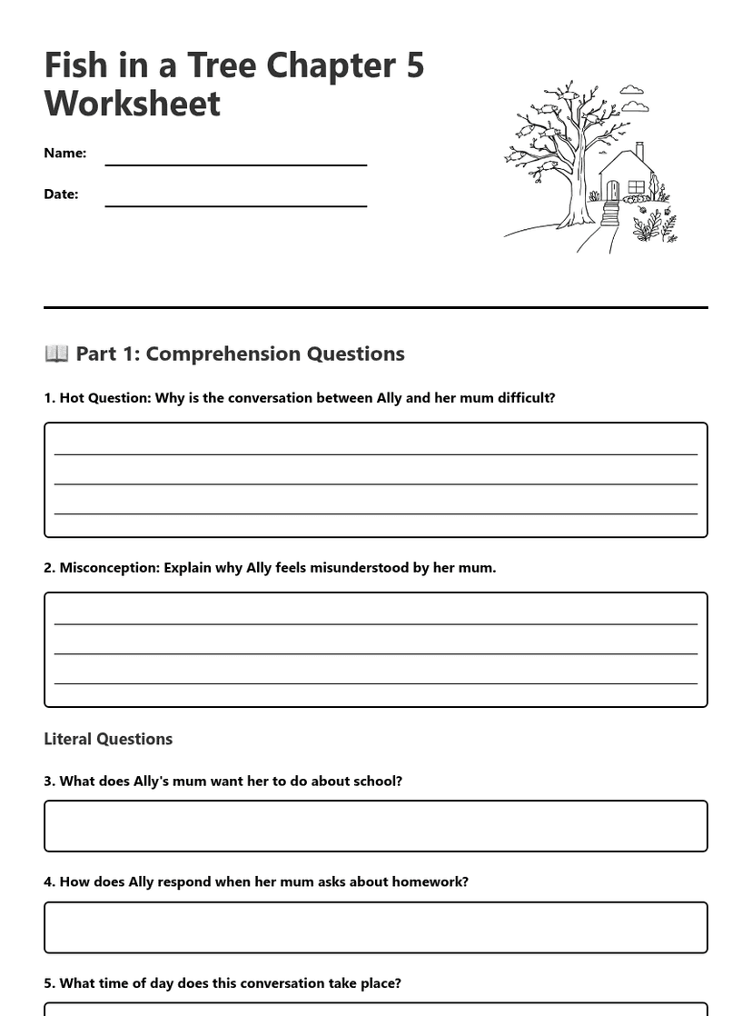 Fish Chapter 5 Worksheet