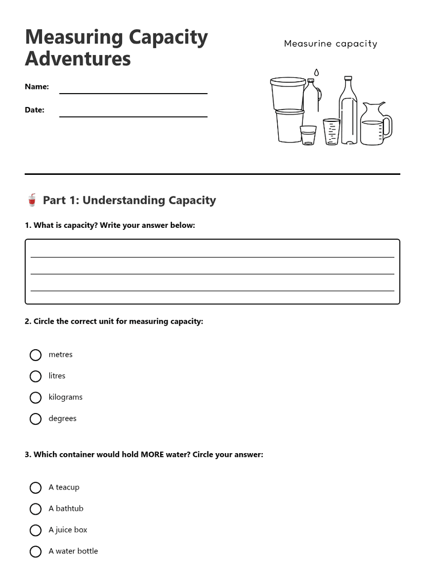 Measuring Capacity Adventures
