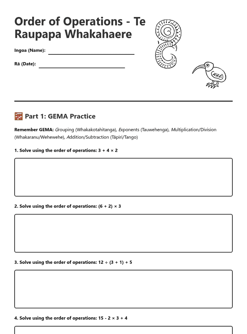 Order of Operations