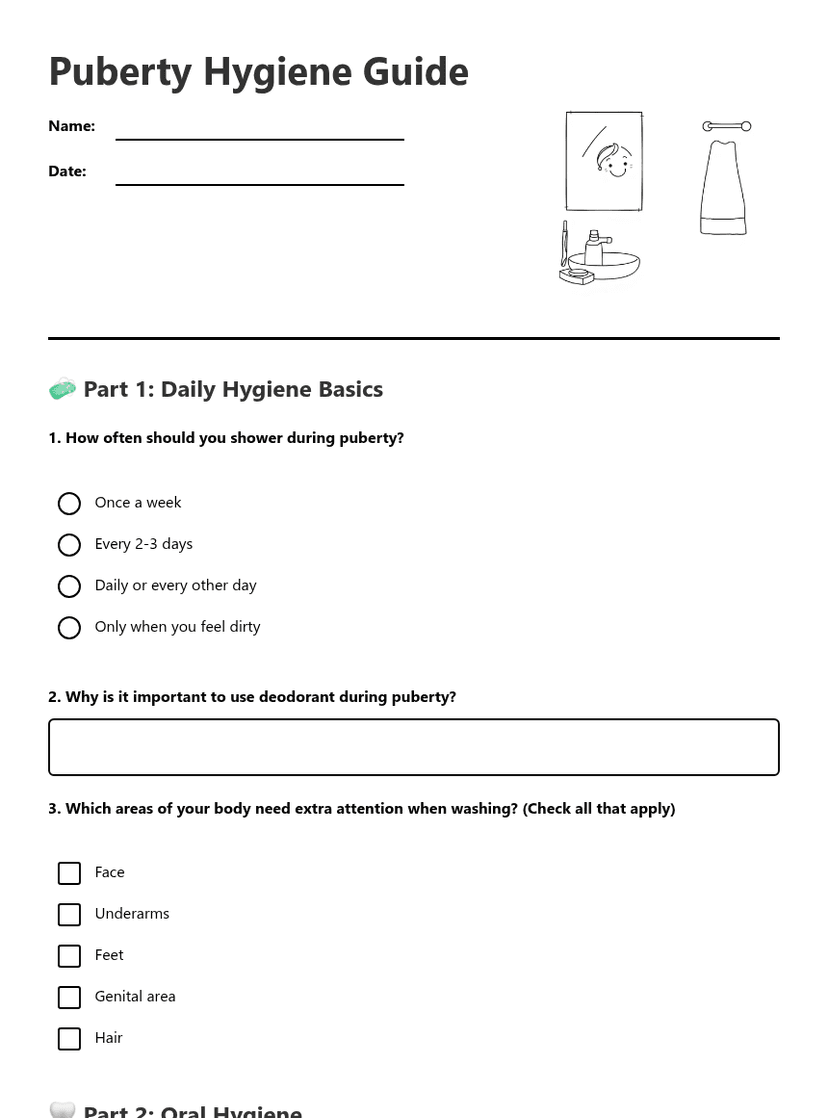 Puberty Hygiene Guide