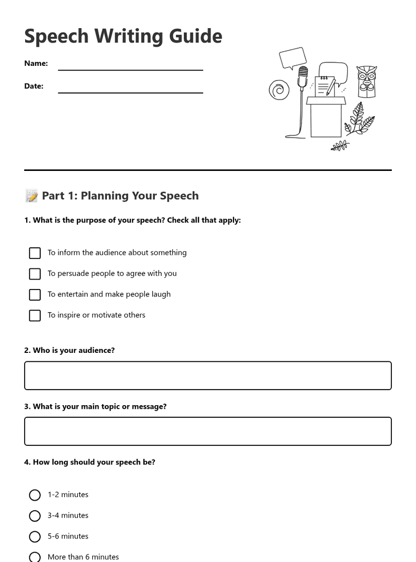 Speech Writing Guide