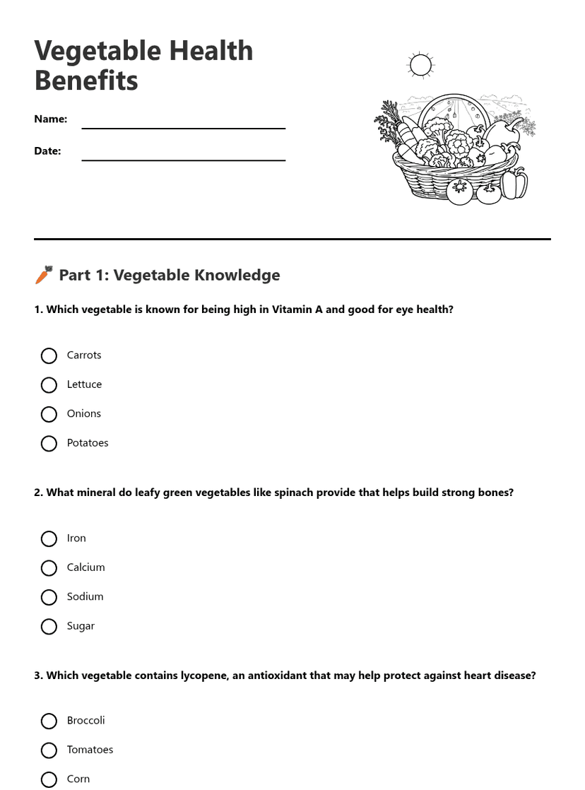 Vegetable Health Benefits