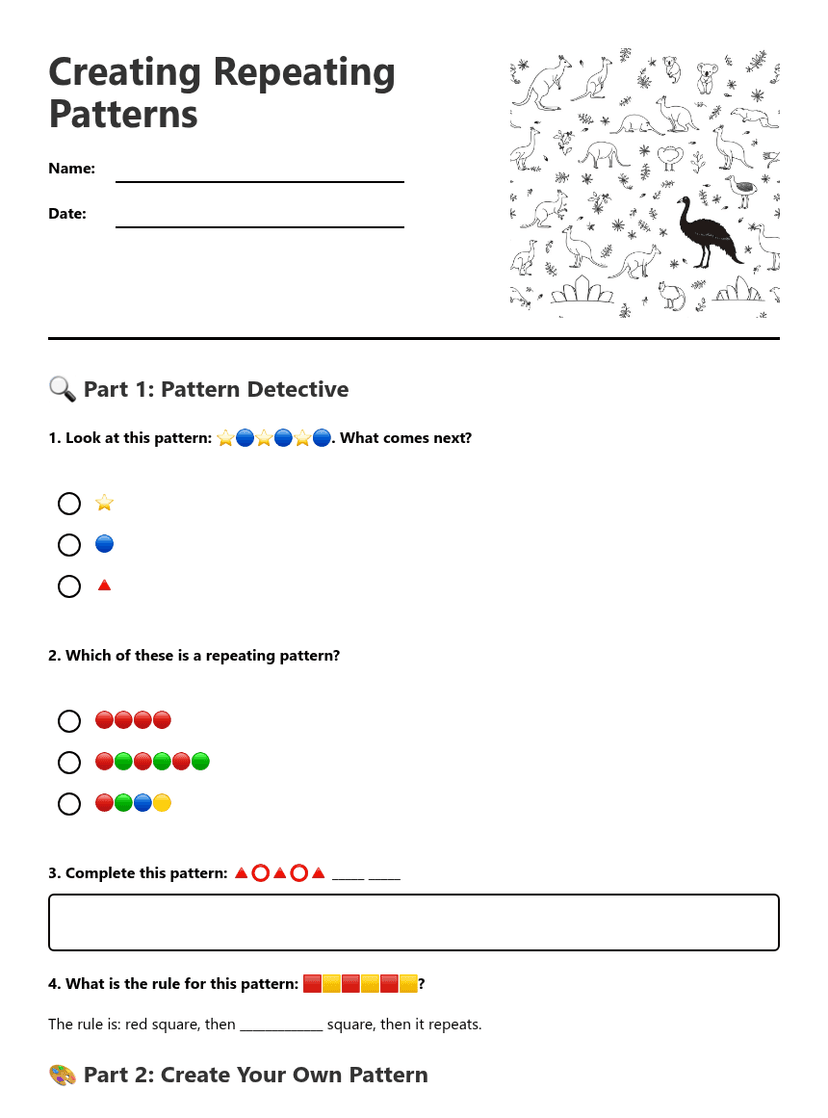 Creating Repeating Patterns