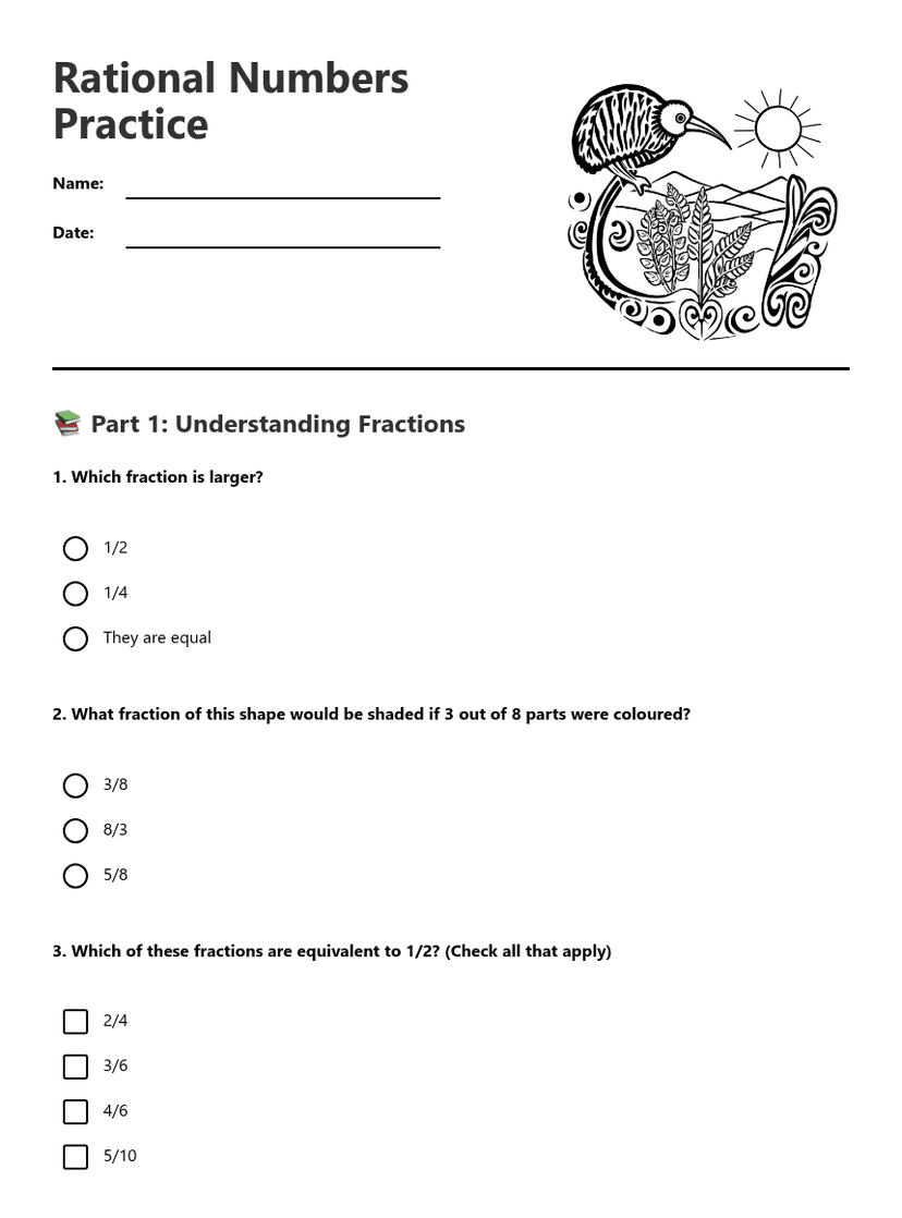 Rational Numbers Practice