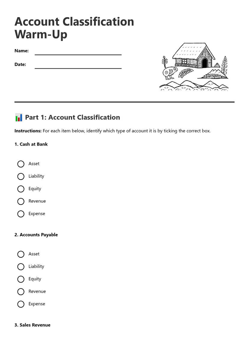 Account Classification Warm-Up