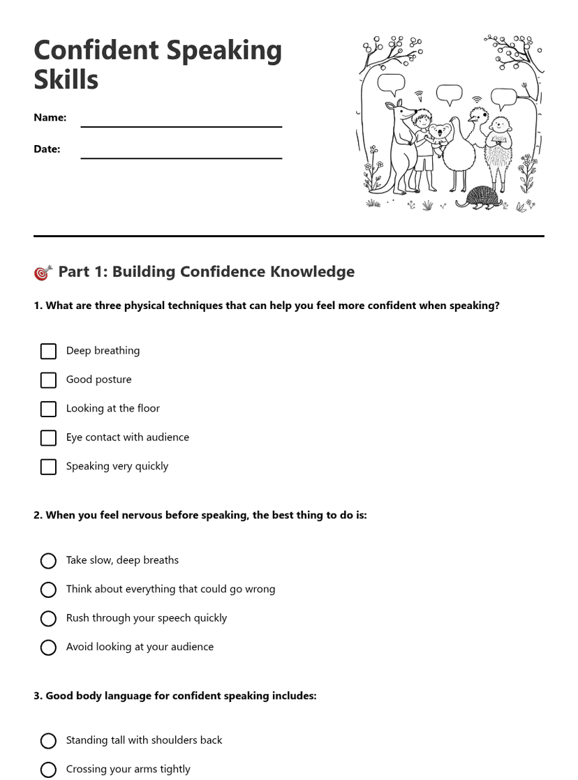 Confident Speaking Skills