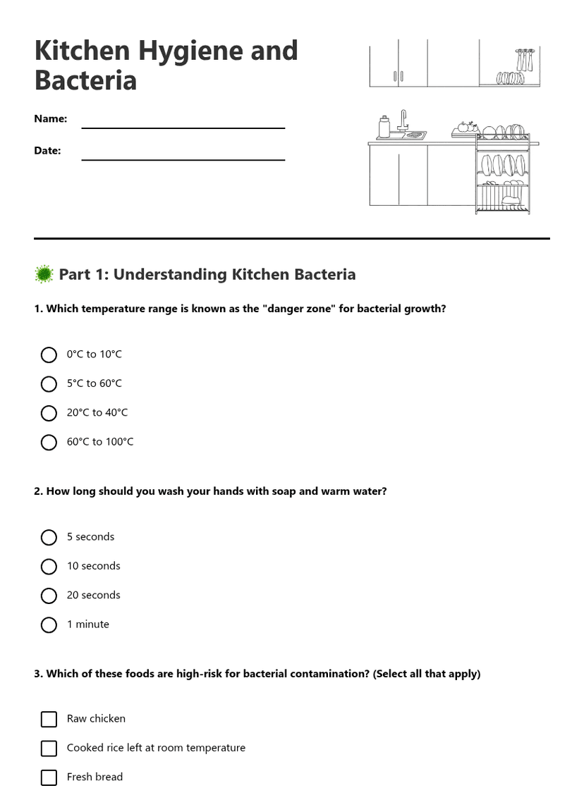 Kitchen Hygiene and Bacteria