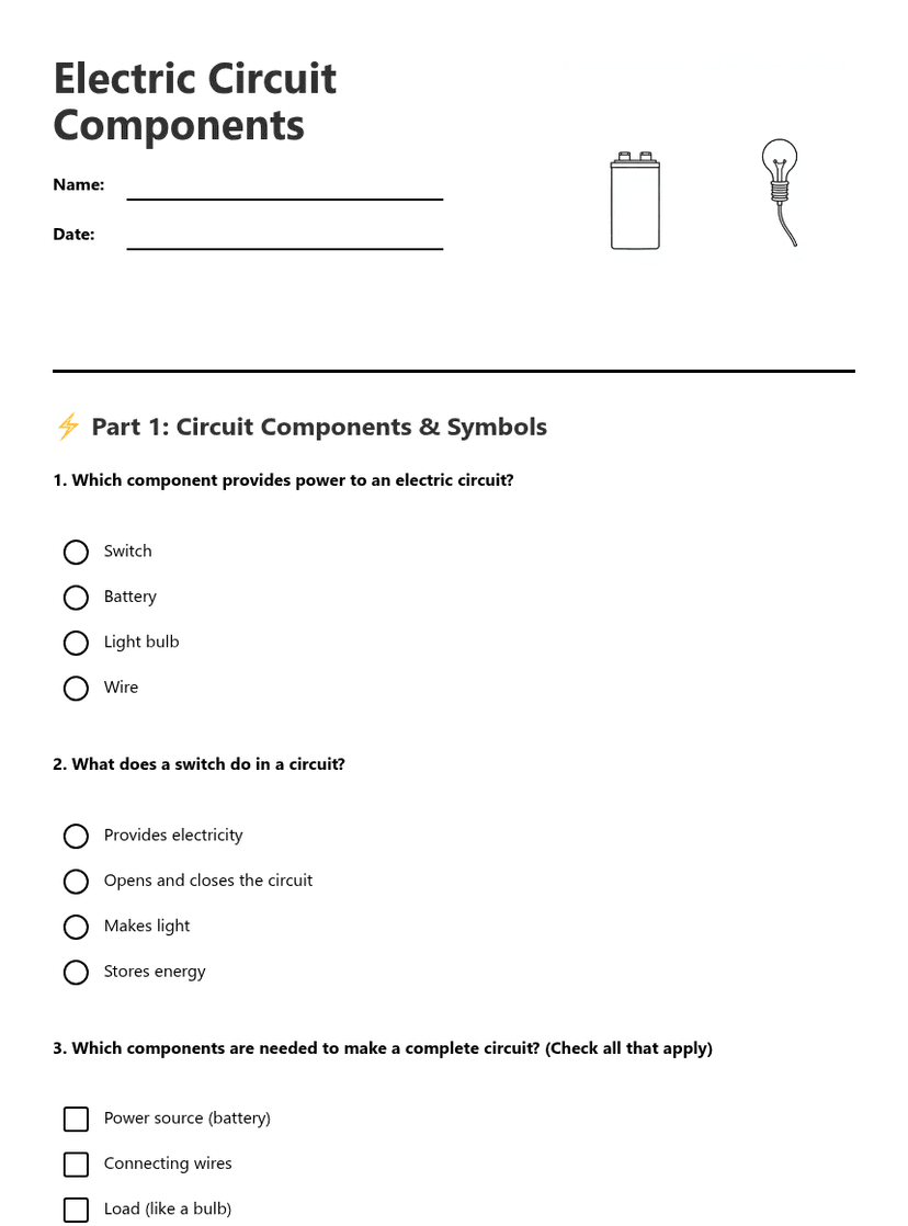 Electric Circuit Components