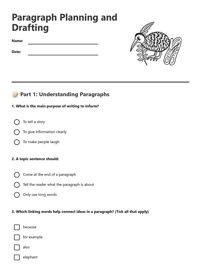 Paragraph Planning and Drafting