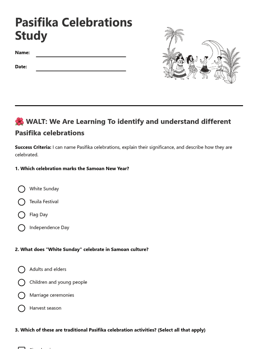 Pasifika Celebrations Study