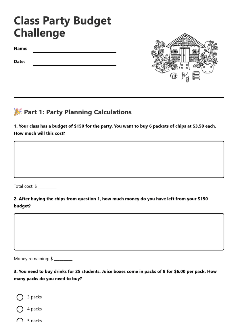 Class Party Budget Challenge