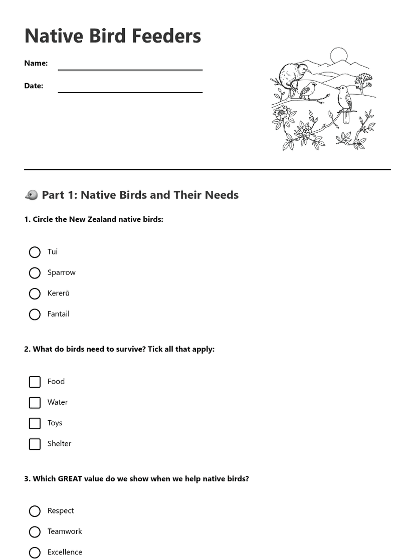 Native Bird Feeders