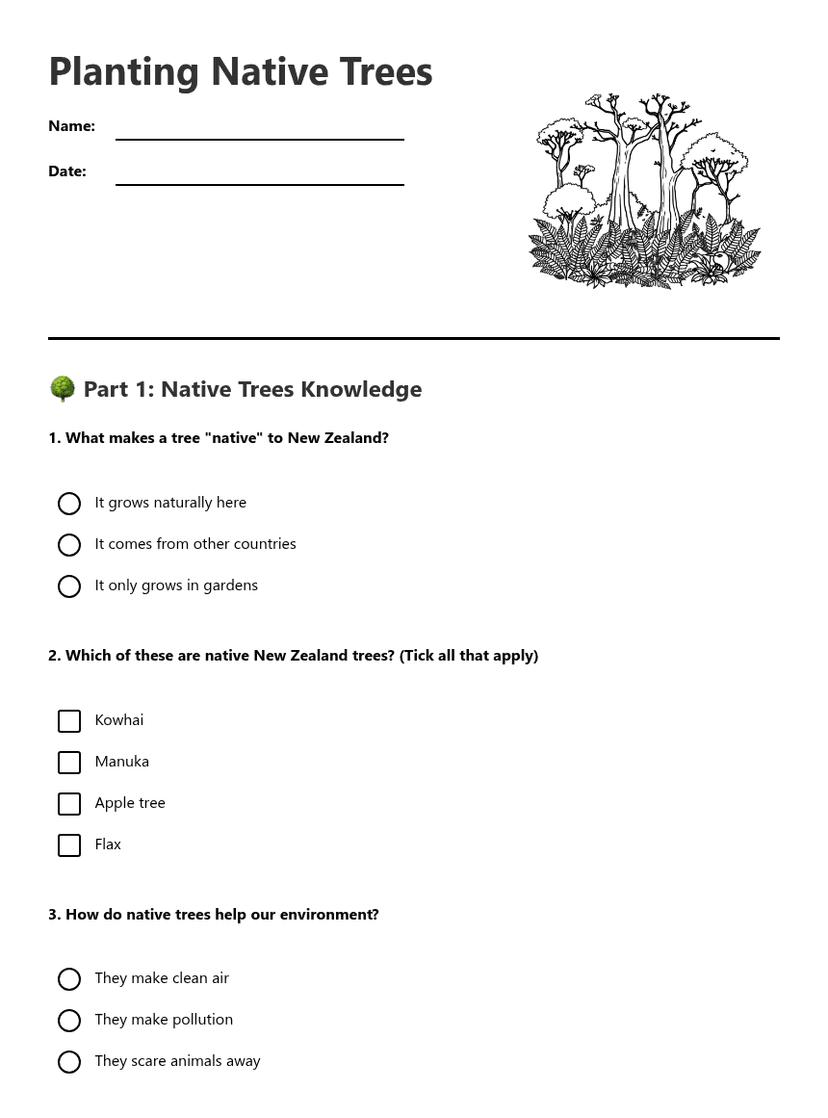 Planting Native Trees