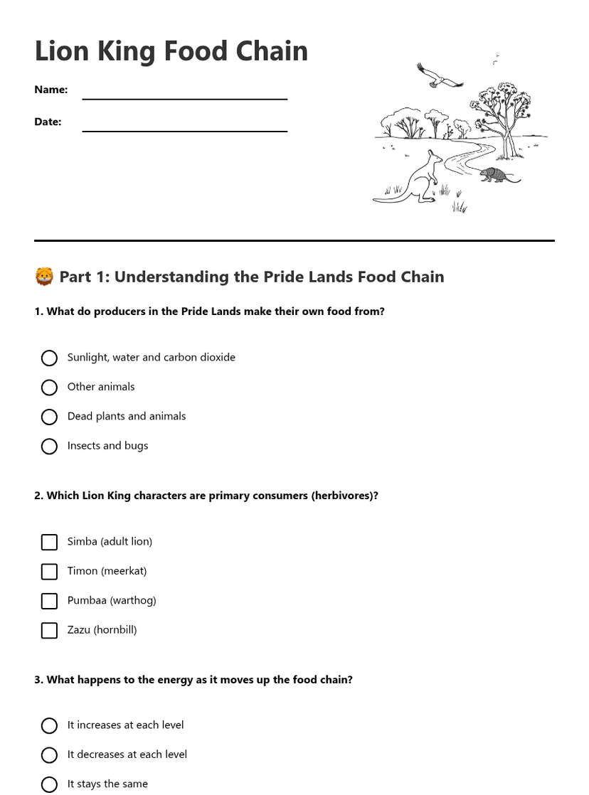 Lion King Food Chain