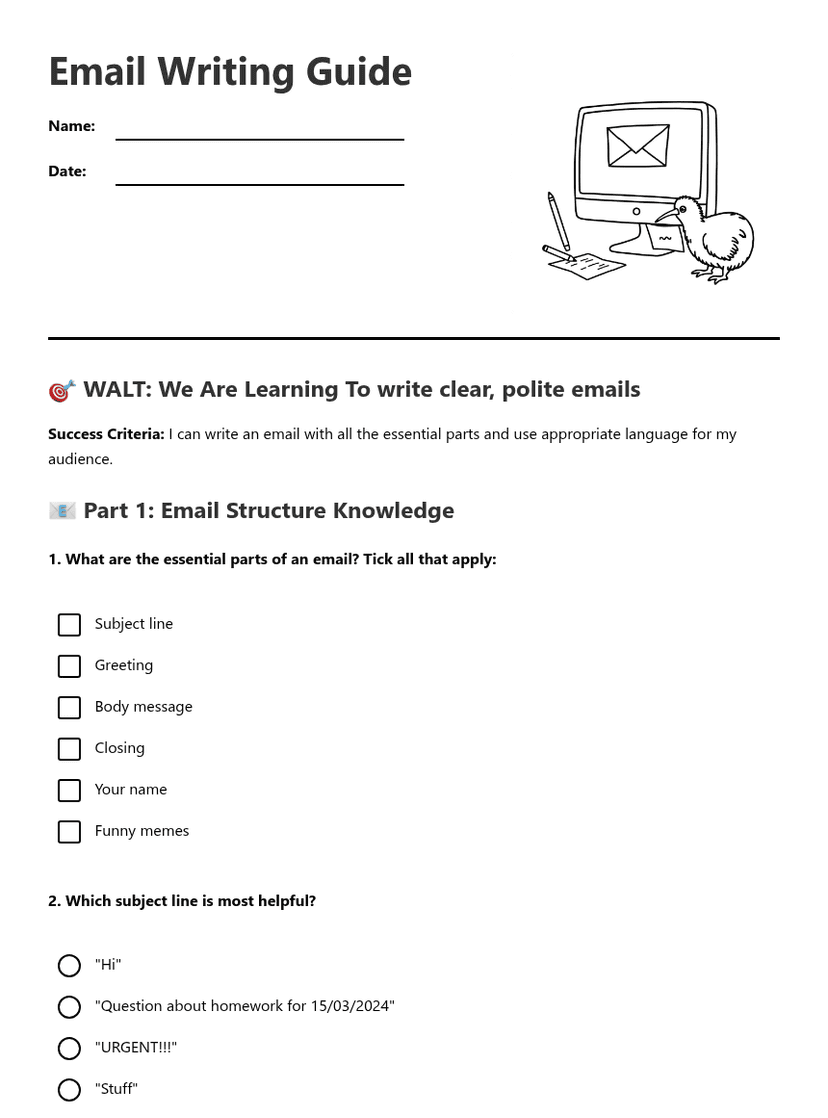 Email Writing Guide