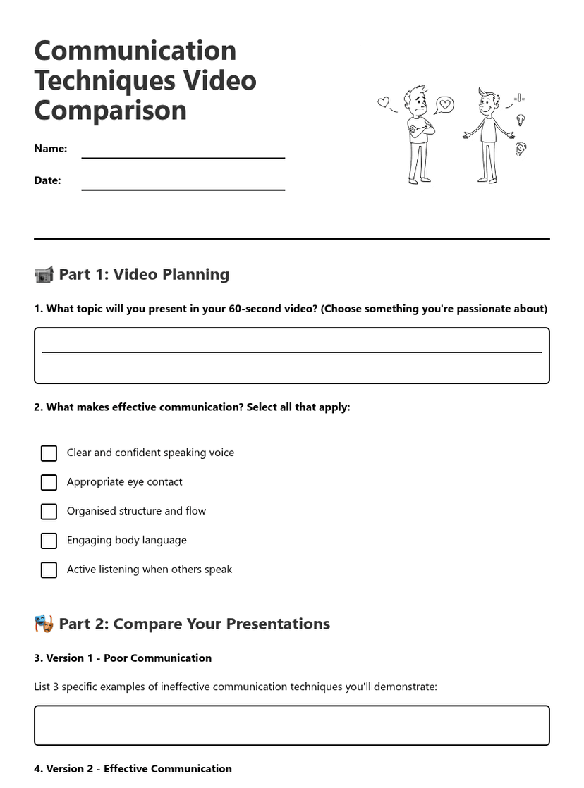 Communication Techniques Video Comparison