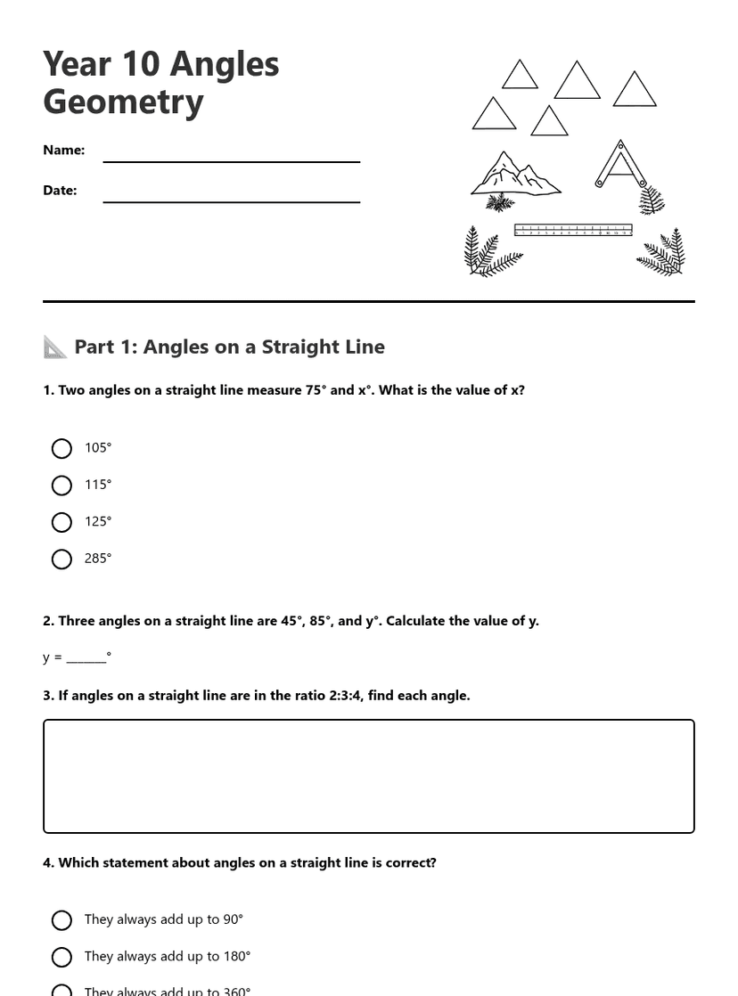 Year 10 Angles Geometry