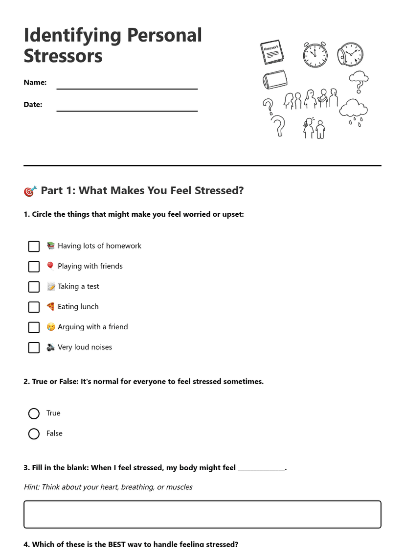 Identifying Personal Stressors