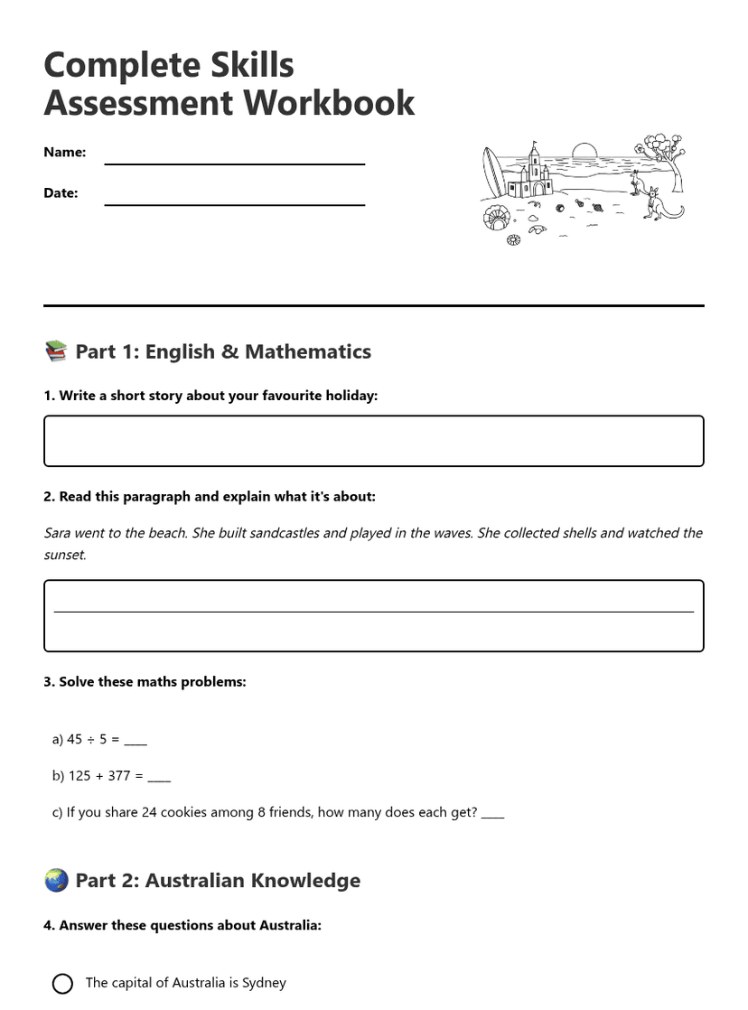 Complete Skills Assessment Workbook