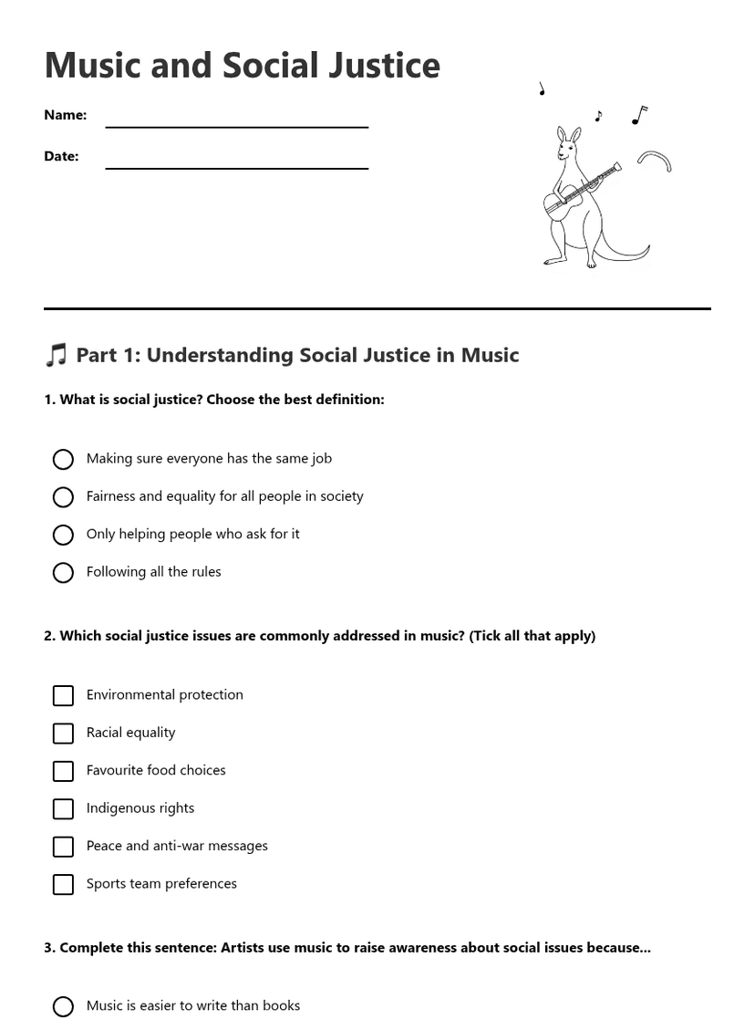 Music and Social Justice