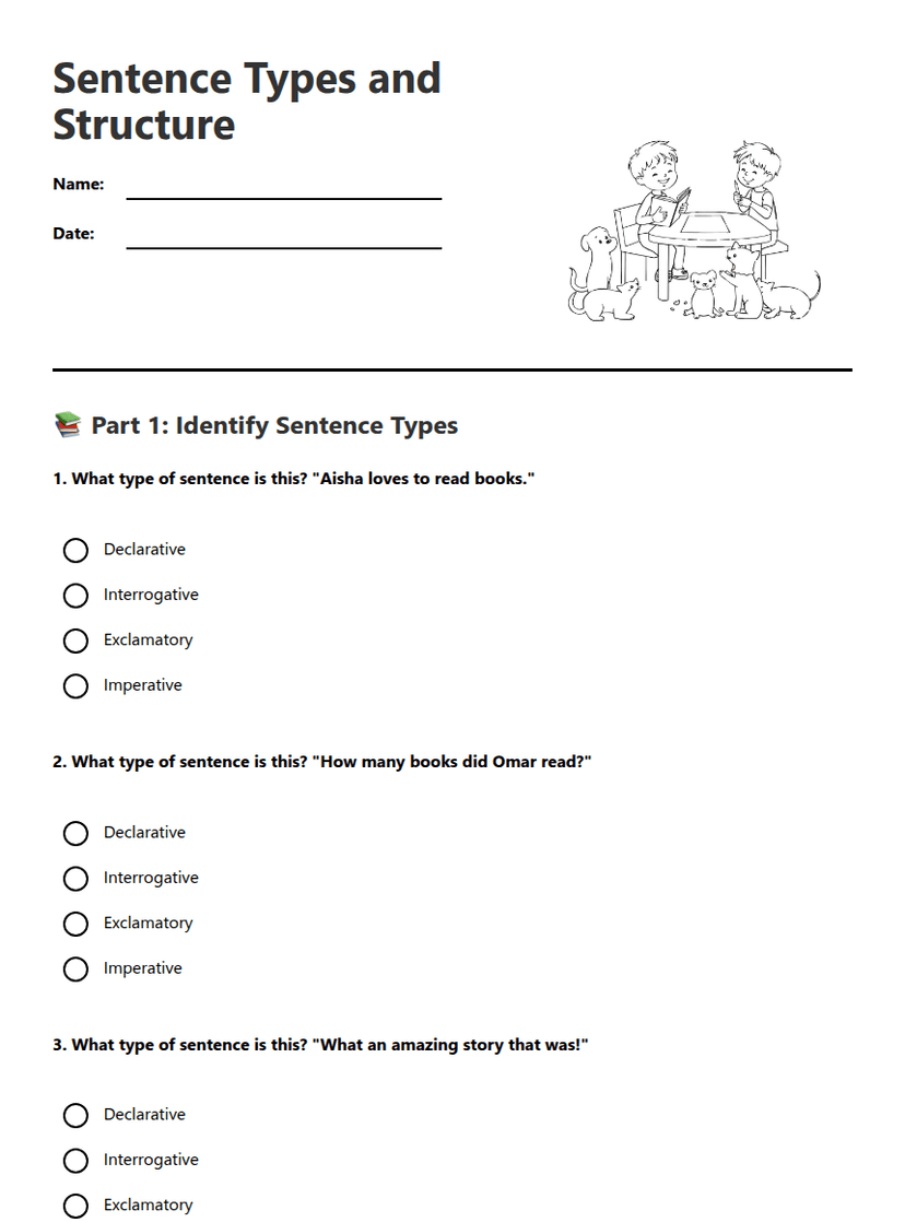 Sentence Types and Structure