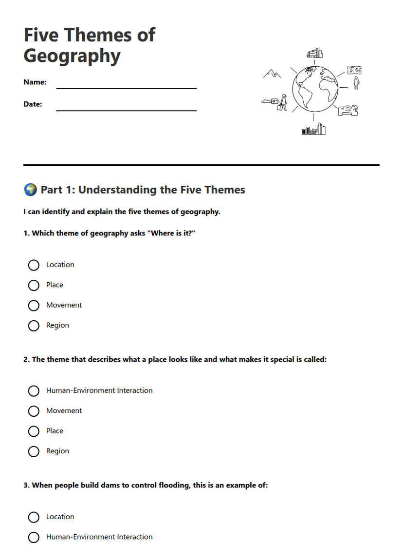 Five Themes of Geography