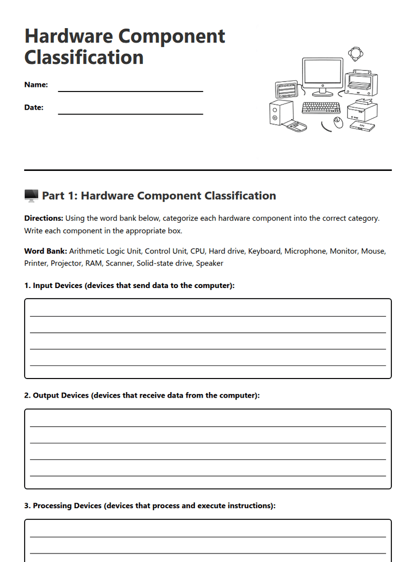 Hardware Component Classification