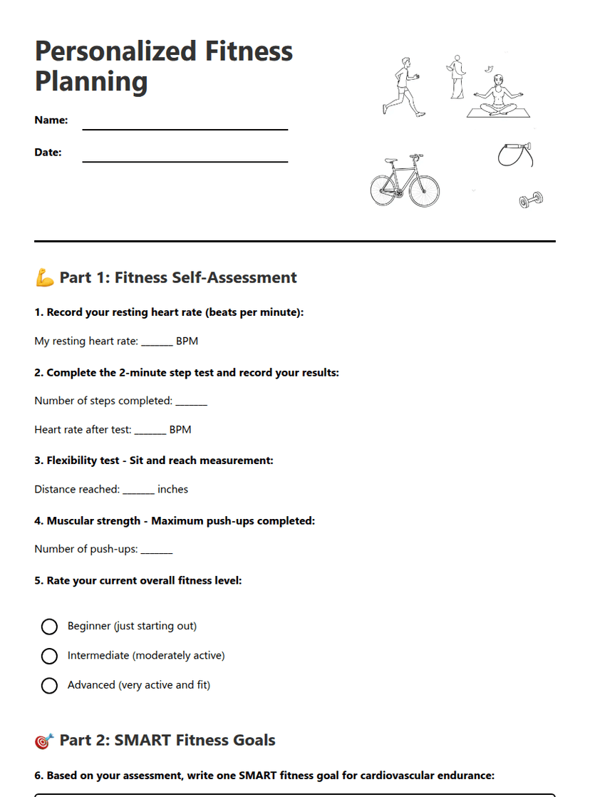 Personalized Fitness Planning