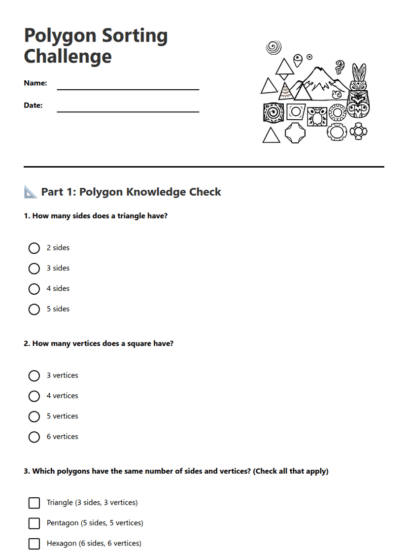 Polygon Sorting Challenge