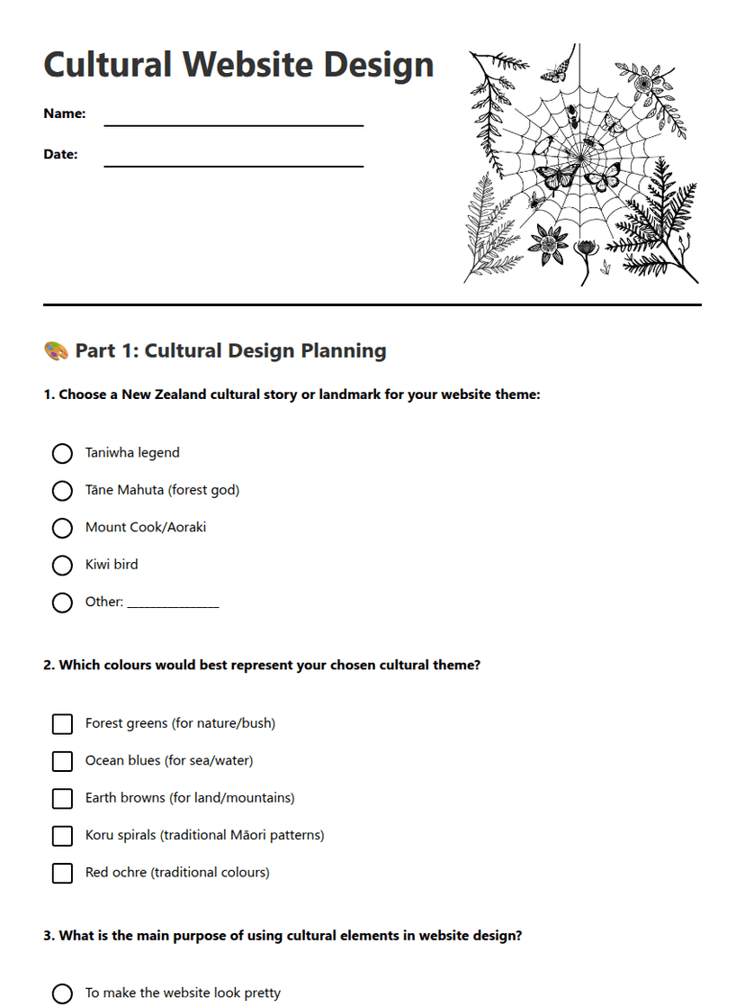 Cultural Website Design