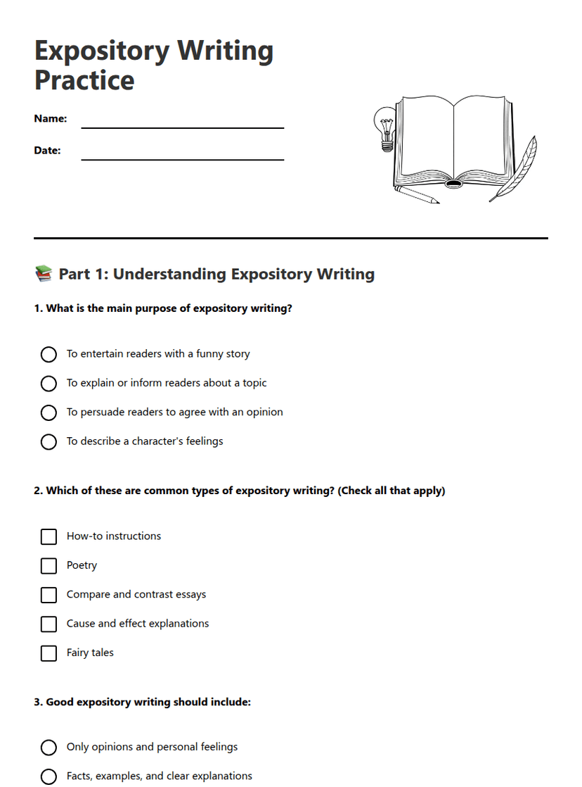 Expository Writing Practice
