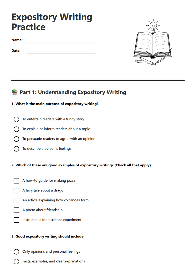 Expository Writing Practice