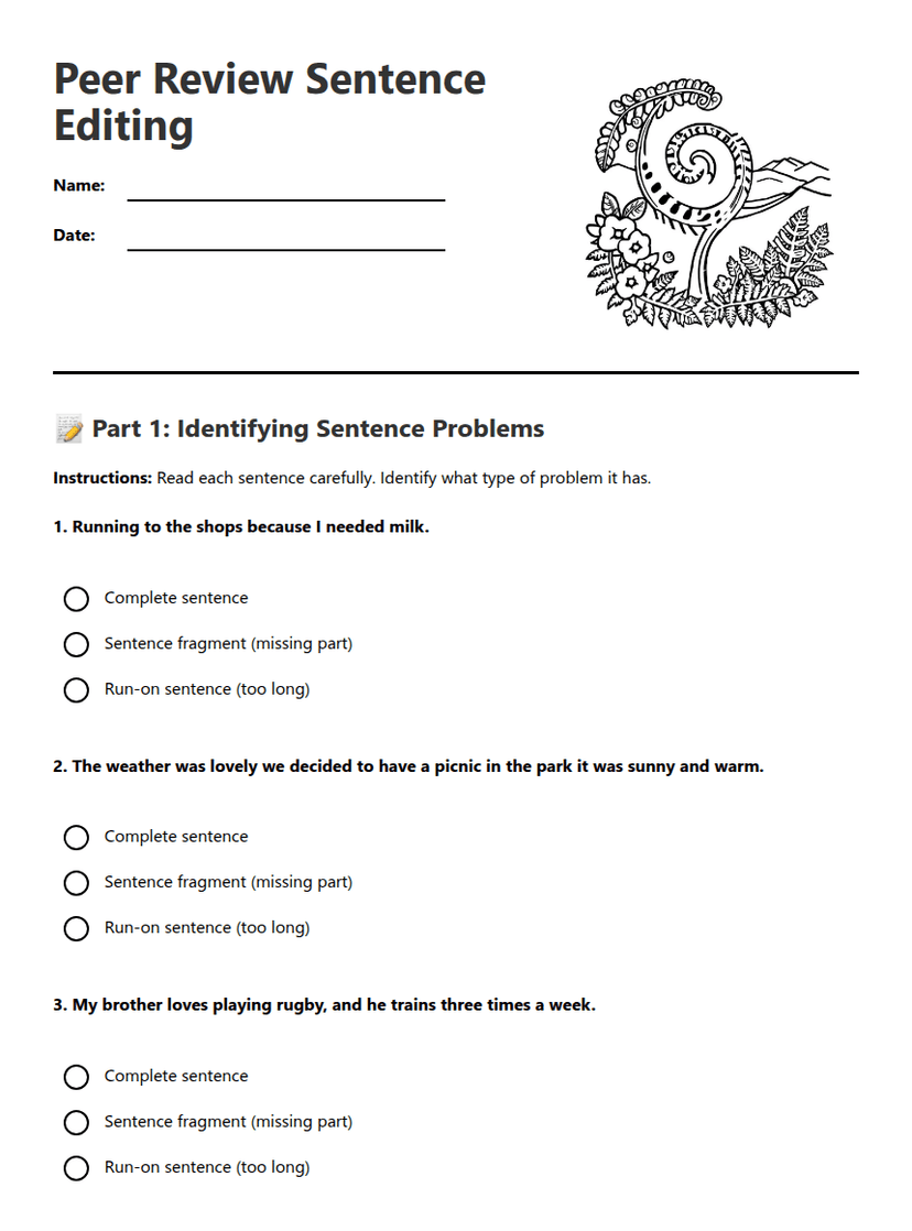 Peer Review Sentence Editing